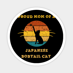 japanese bobtail cat mom Magnet